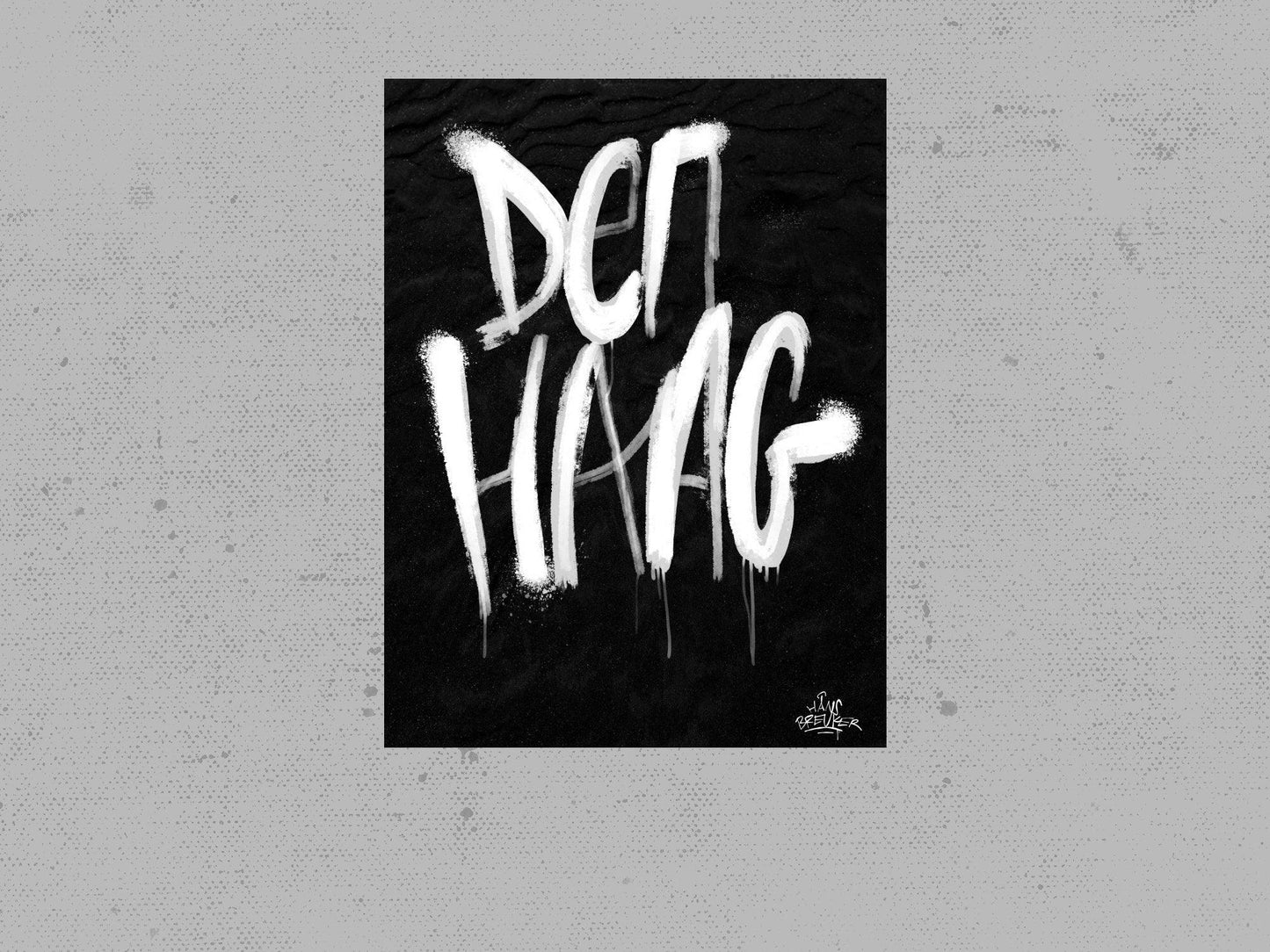 Kalligrafie Poster Den Haag - Hans Breuker