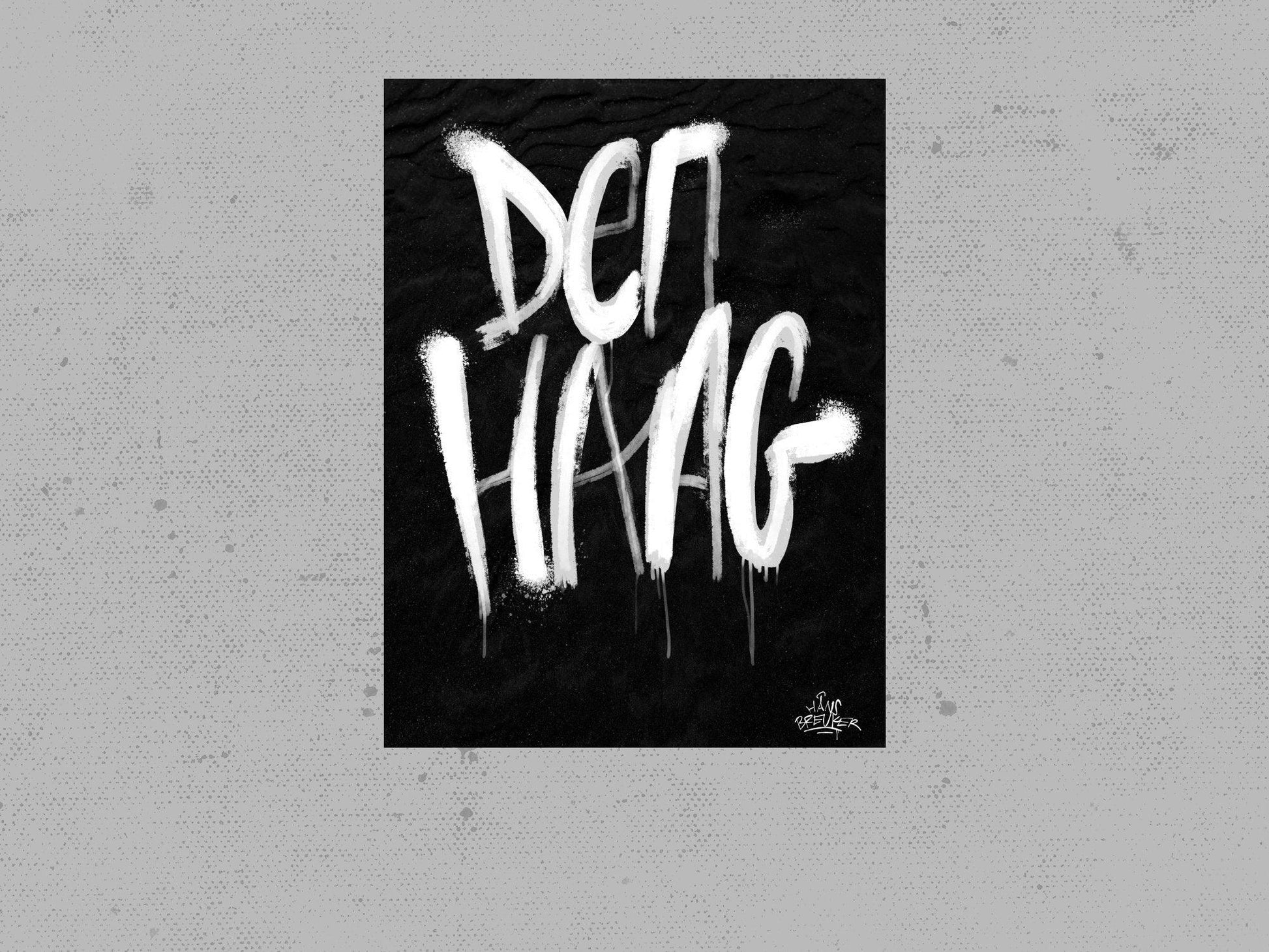 Kalligrafie Poster Den Haag - Hans Breuker