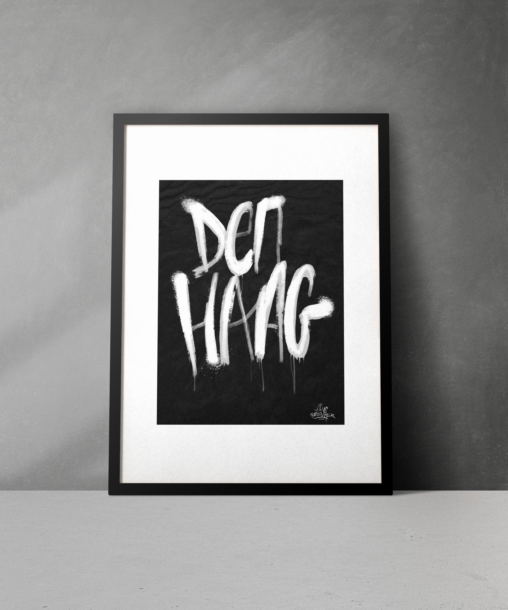 Kalligrafie Poster Den Haag - Hans Breuker