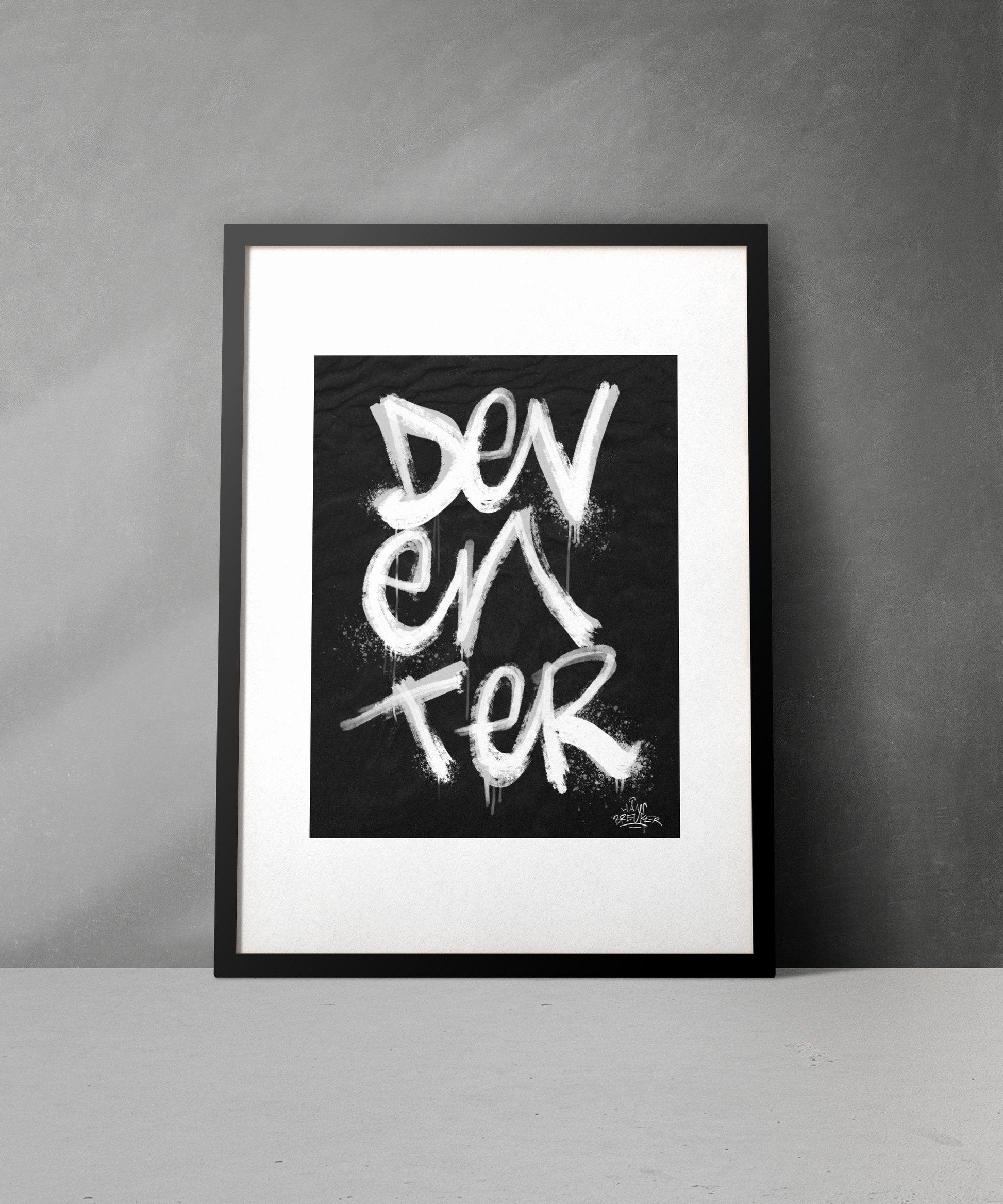 Kalligrafie Poster Deventer - Hans Breuker