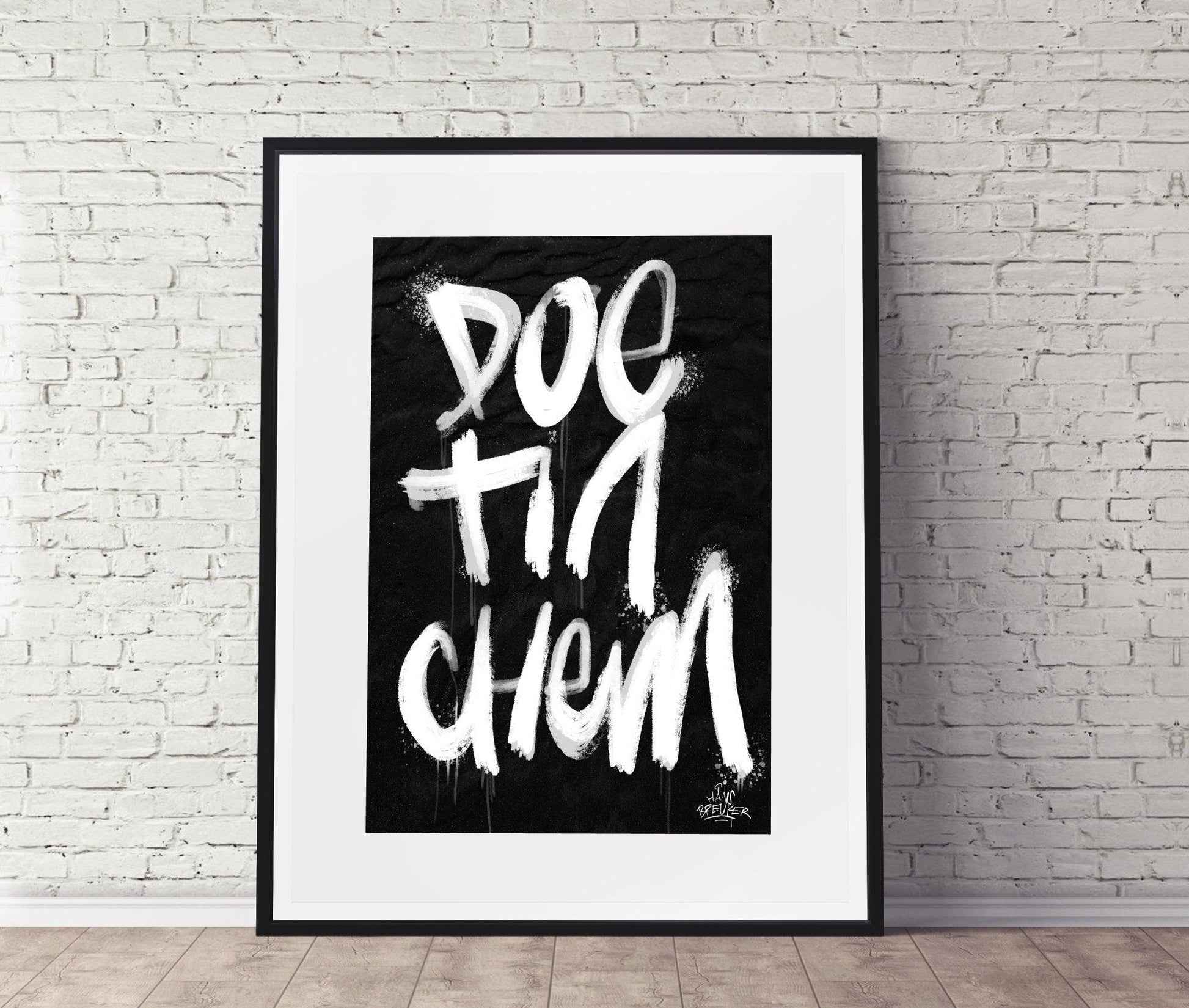 Kalligrafie Poster Doetinchem - Hans Breuker