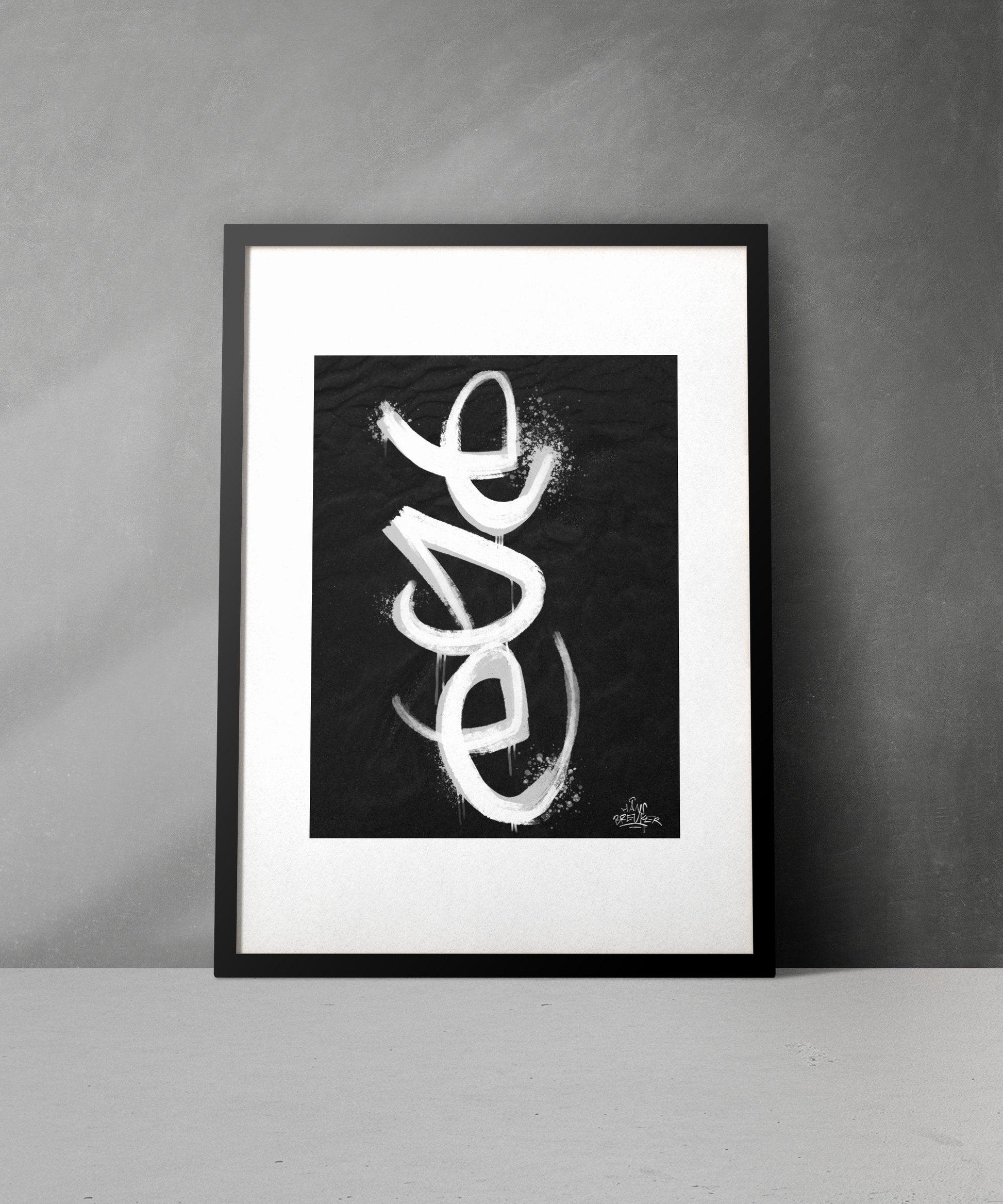 Kalligrafie Poster Ede - Hans Breuker