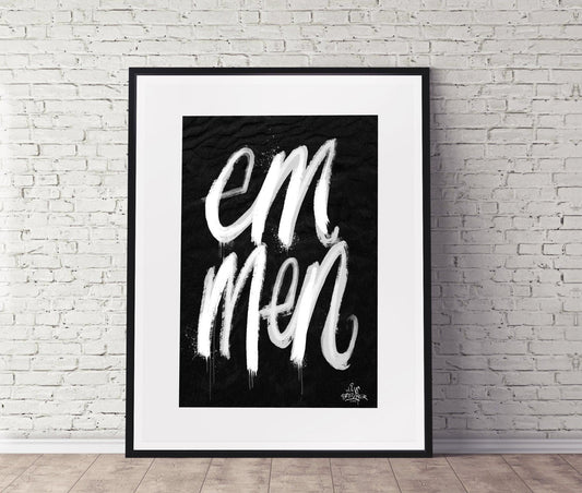 Kalligrafie Poster Emmen - Hans Breuker