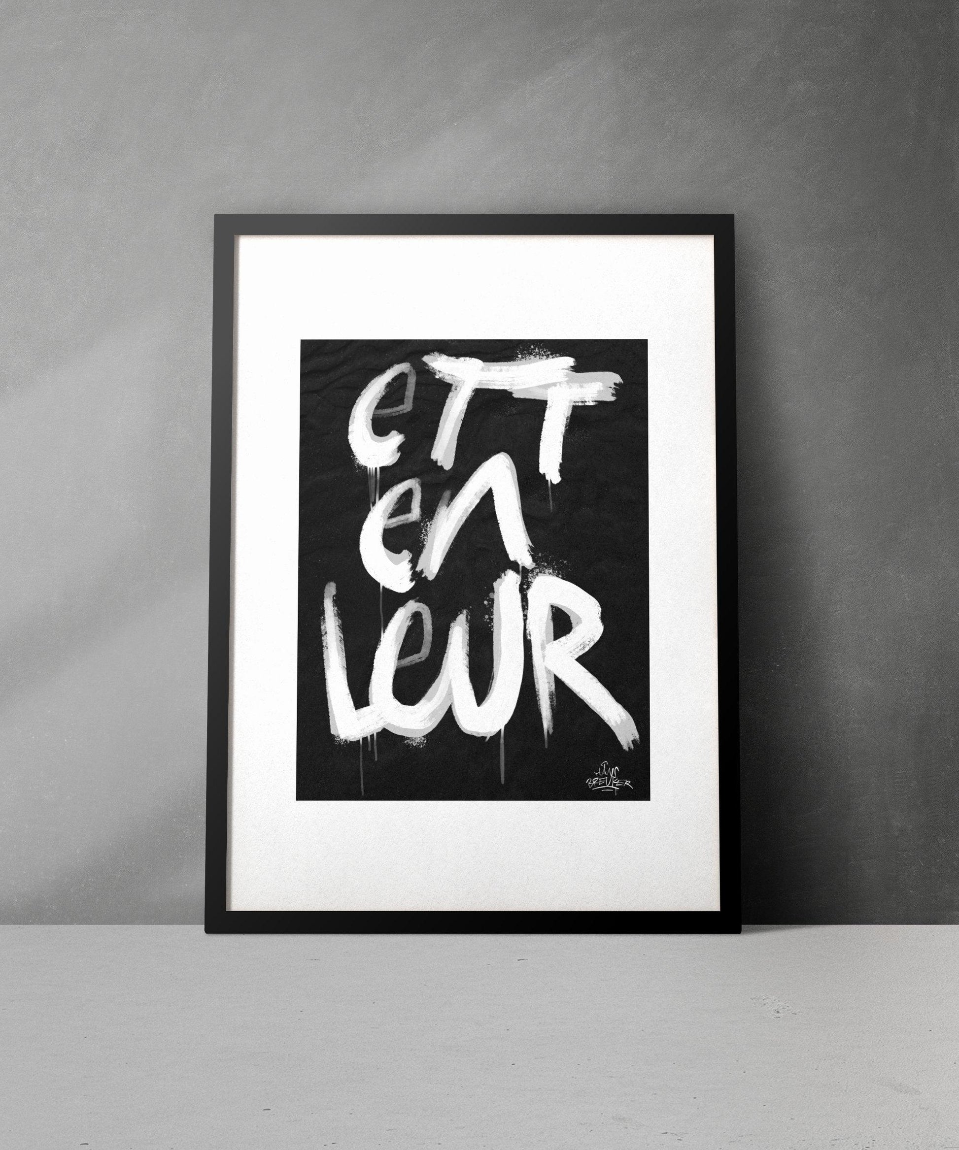 Kalligrafie Poster Etten-Leur - Hans Breuker