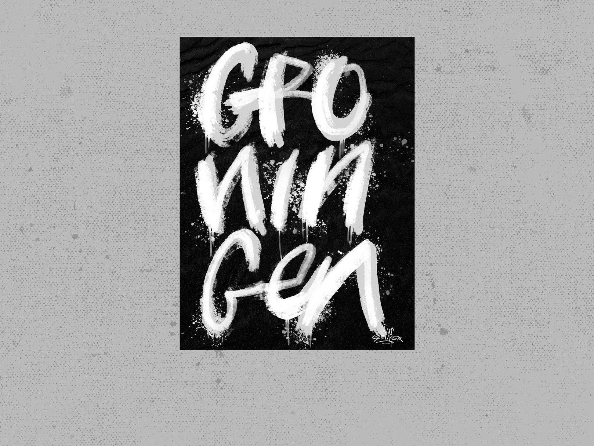 Kalligrafie Poster Groningen - Hans Breuker