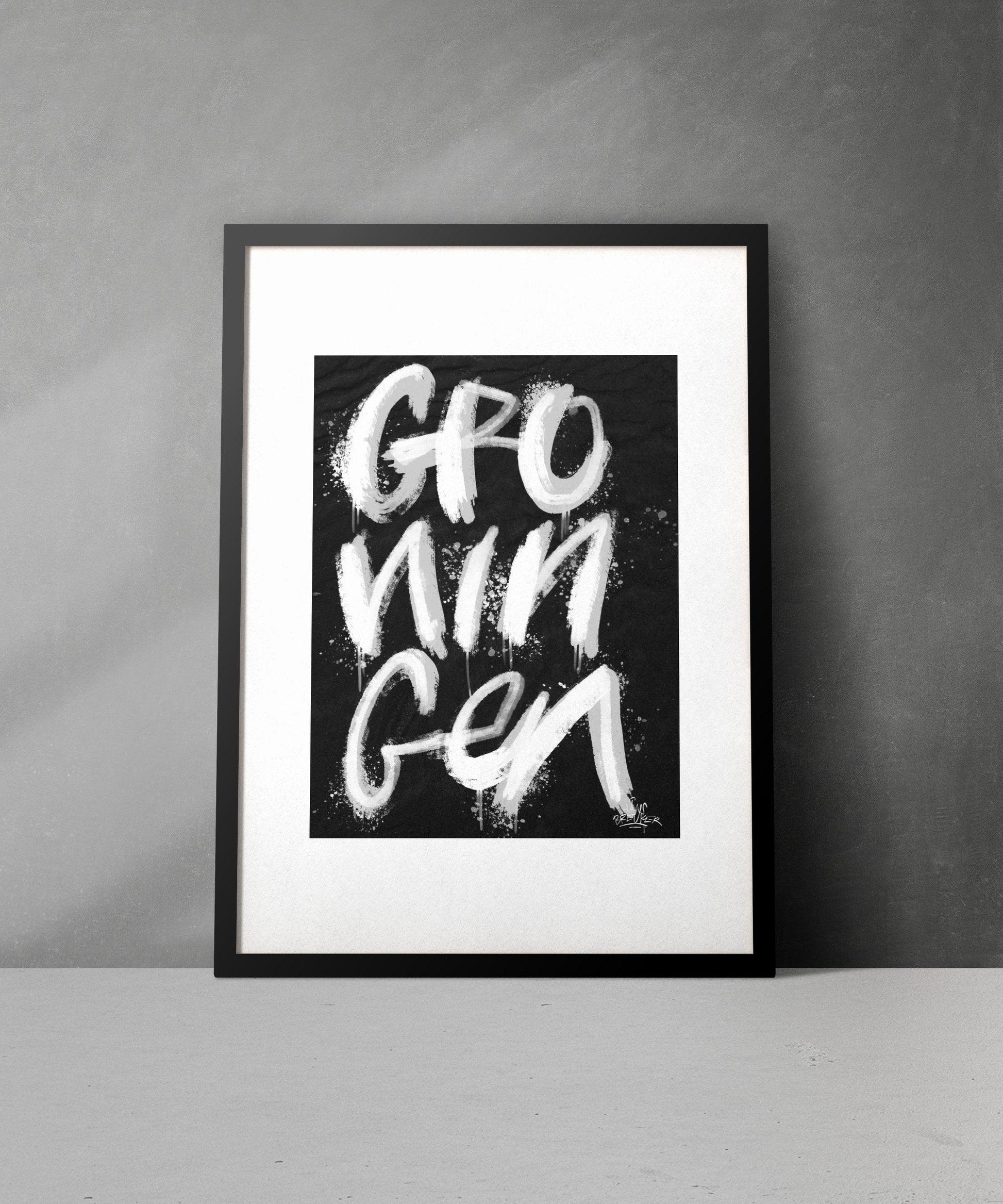 Kalligrafie Poster Groningen - Hans Breuker