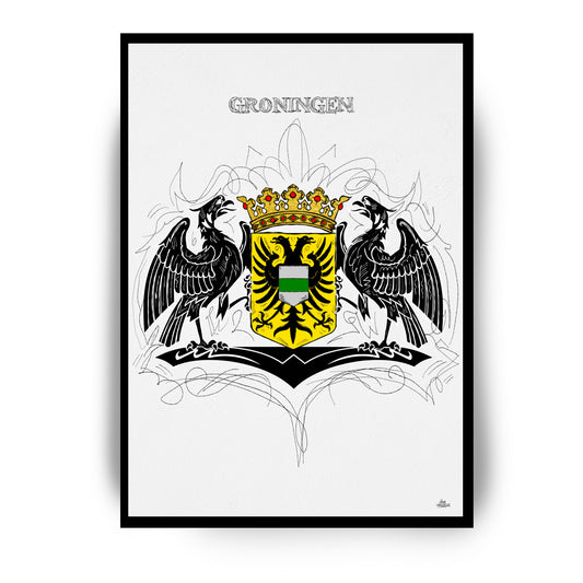 Gepersonaliseerd Stadswapen van Groningen poster