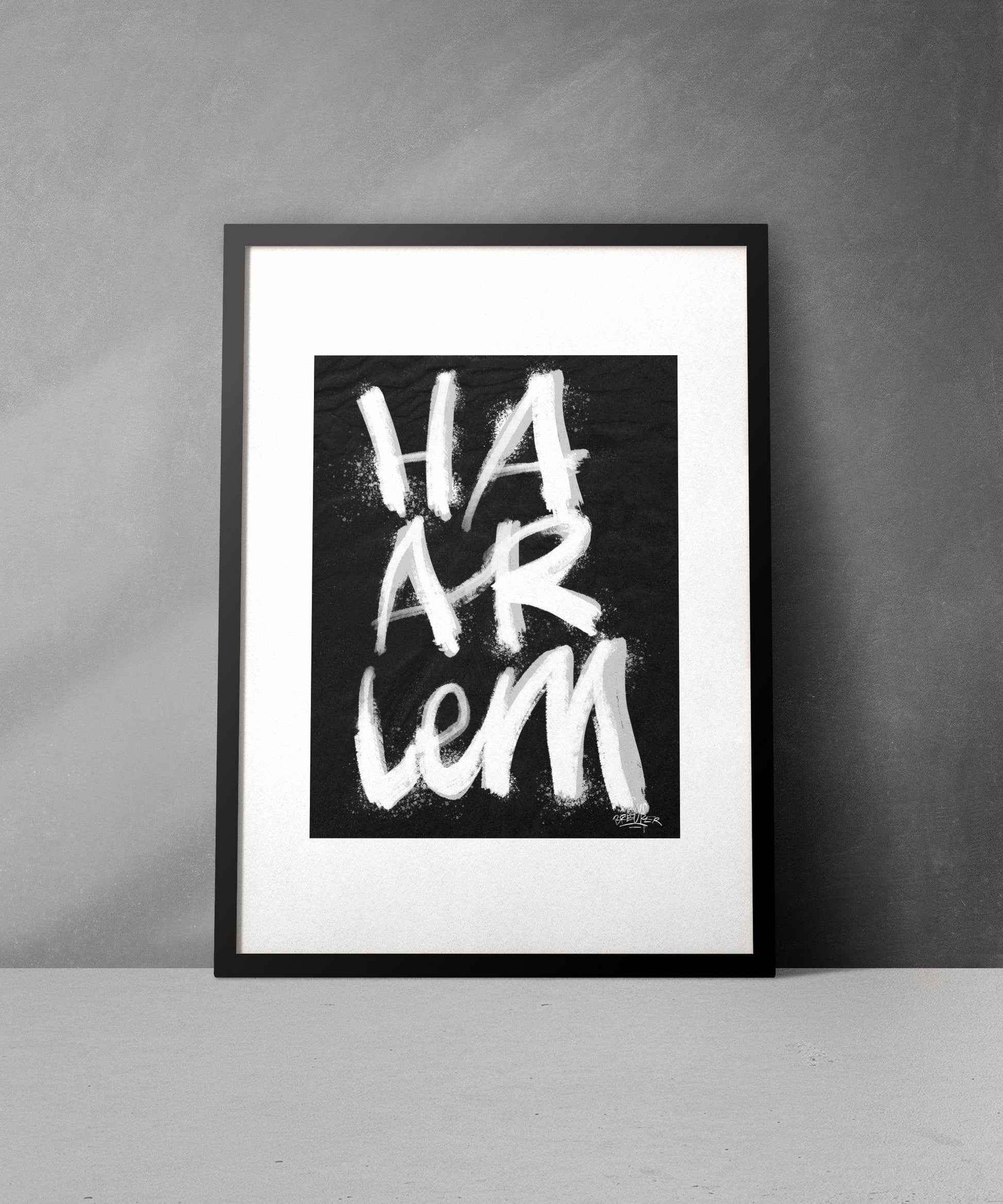 Kalligrafie Poster Haarlem - Hans Breuker