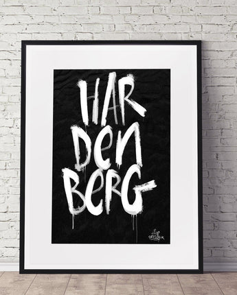Kalligrafie Poster Hardenberg - Hans Breuker