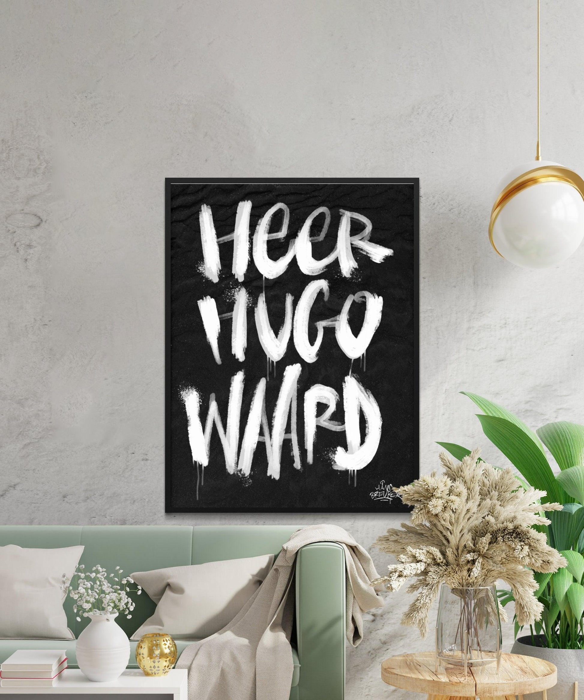 Kalligrafie Poster Heerhugowaard - Hans Breuker