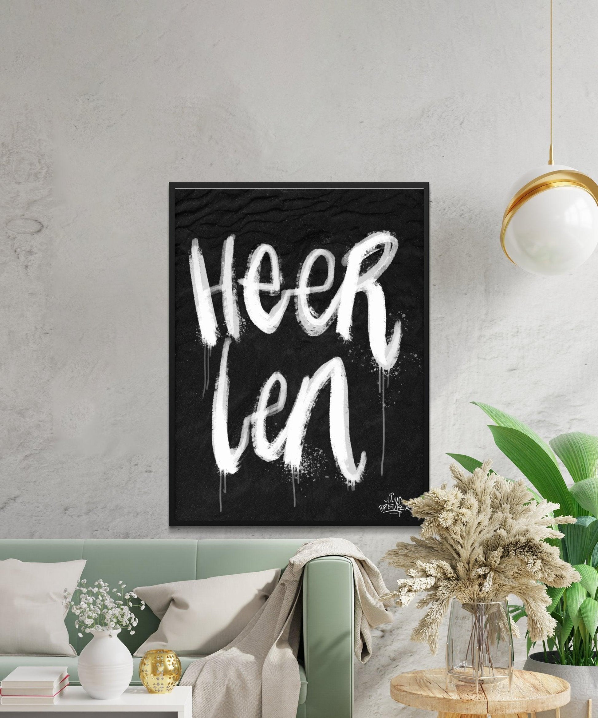 Kalligrafie Poster Heerlen - Hans Breuker