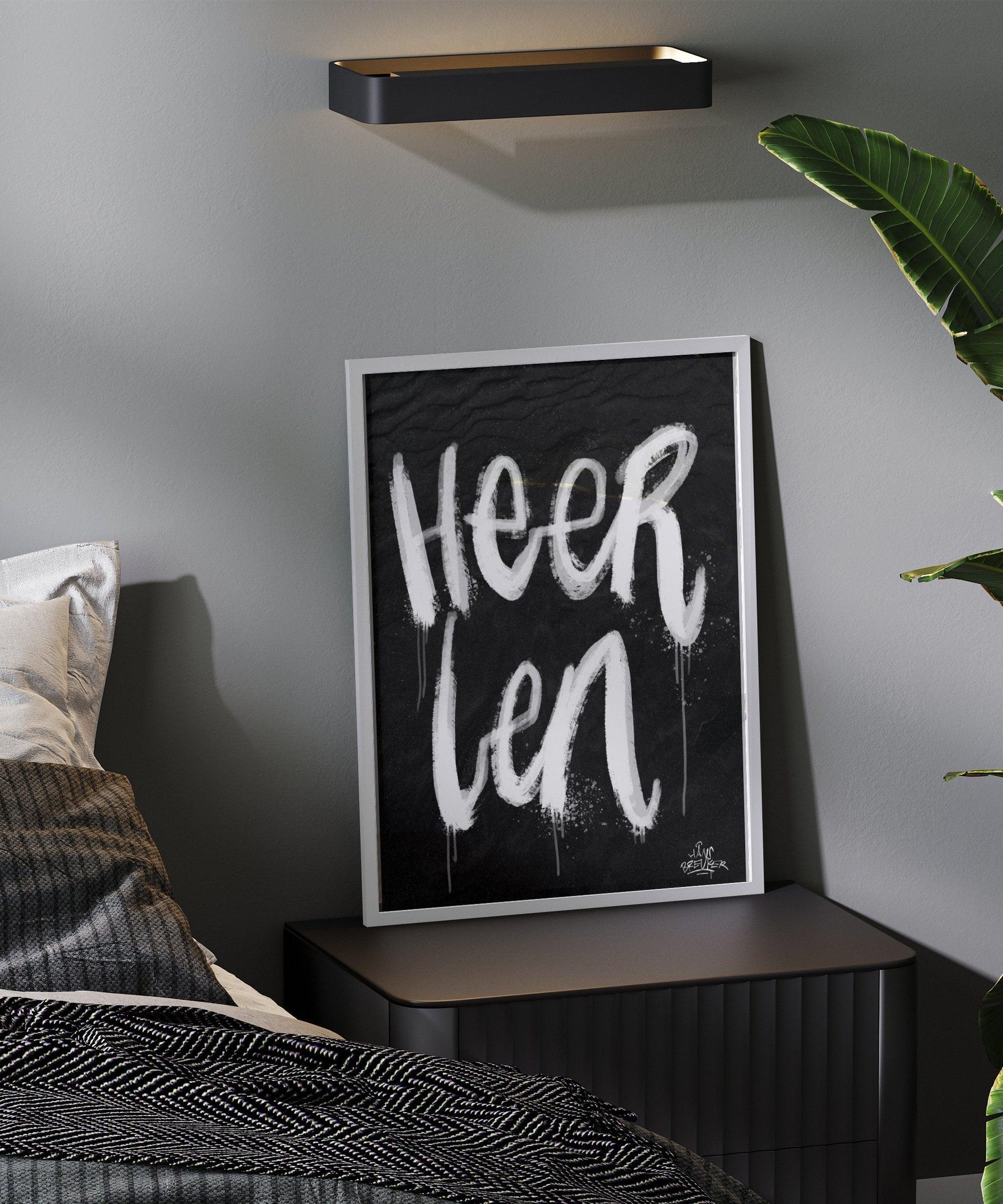 Kalligrafie Poster Heerlen - Hans Breuker