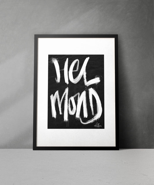 Kalligrafie Poster Helmond - Hans Breuker