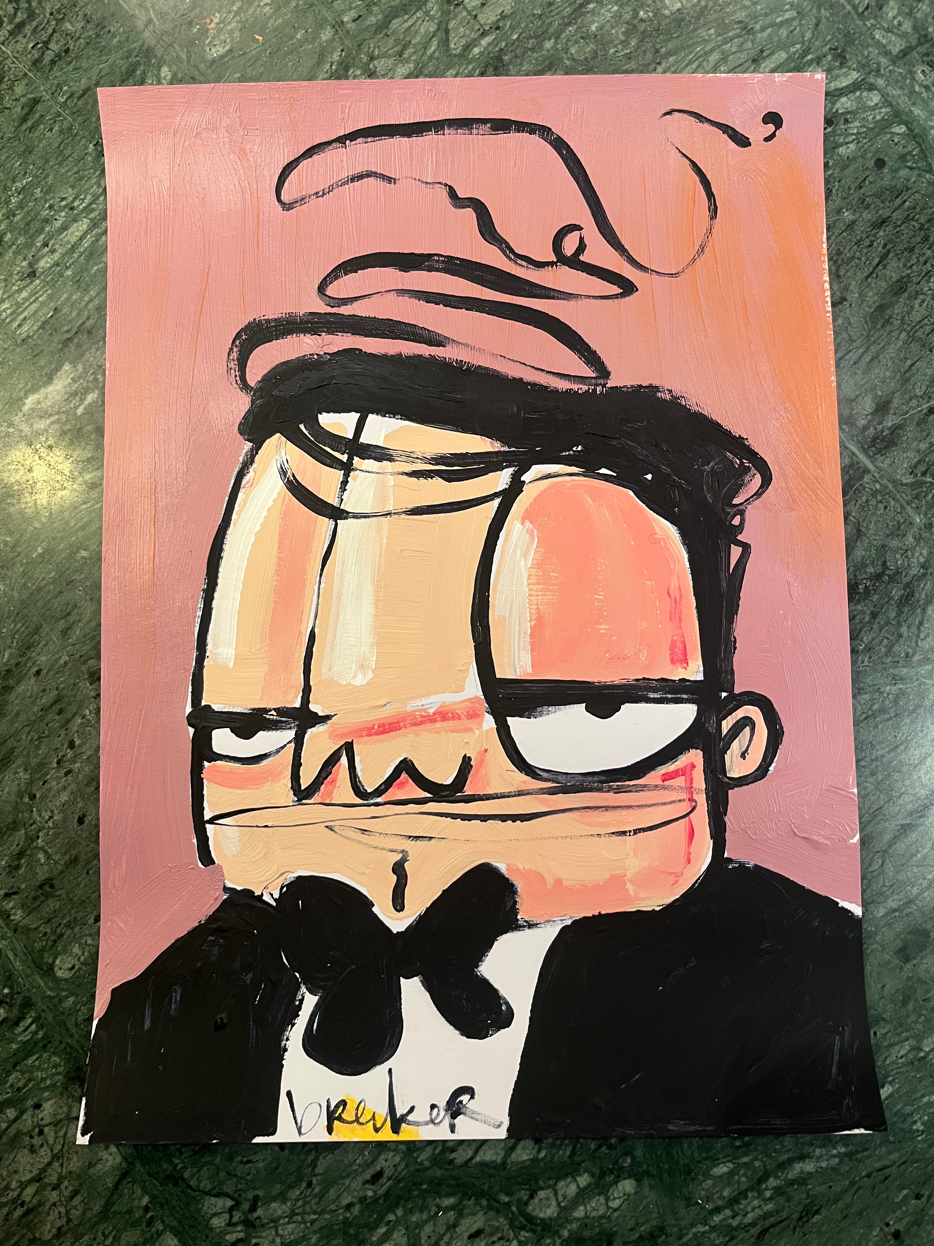 Extraction. Paint on paper. A3 Inclen shipping