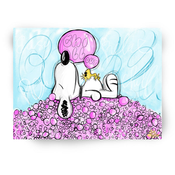 Chill out Snoops (Snoopy en Woodstock)