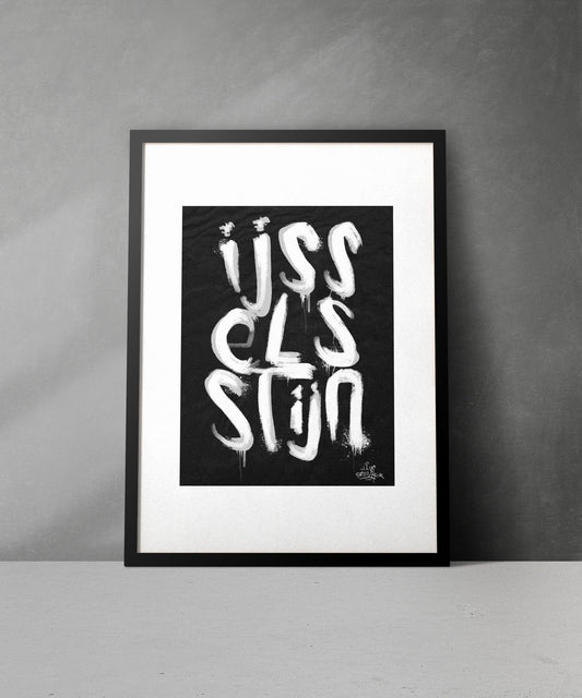 Kalligrafie Poster Ijsselstijn - Hans Breuker
