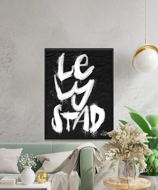 Kalligrafie Poster Lelystad - Hans Breuker