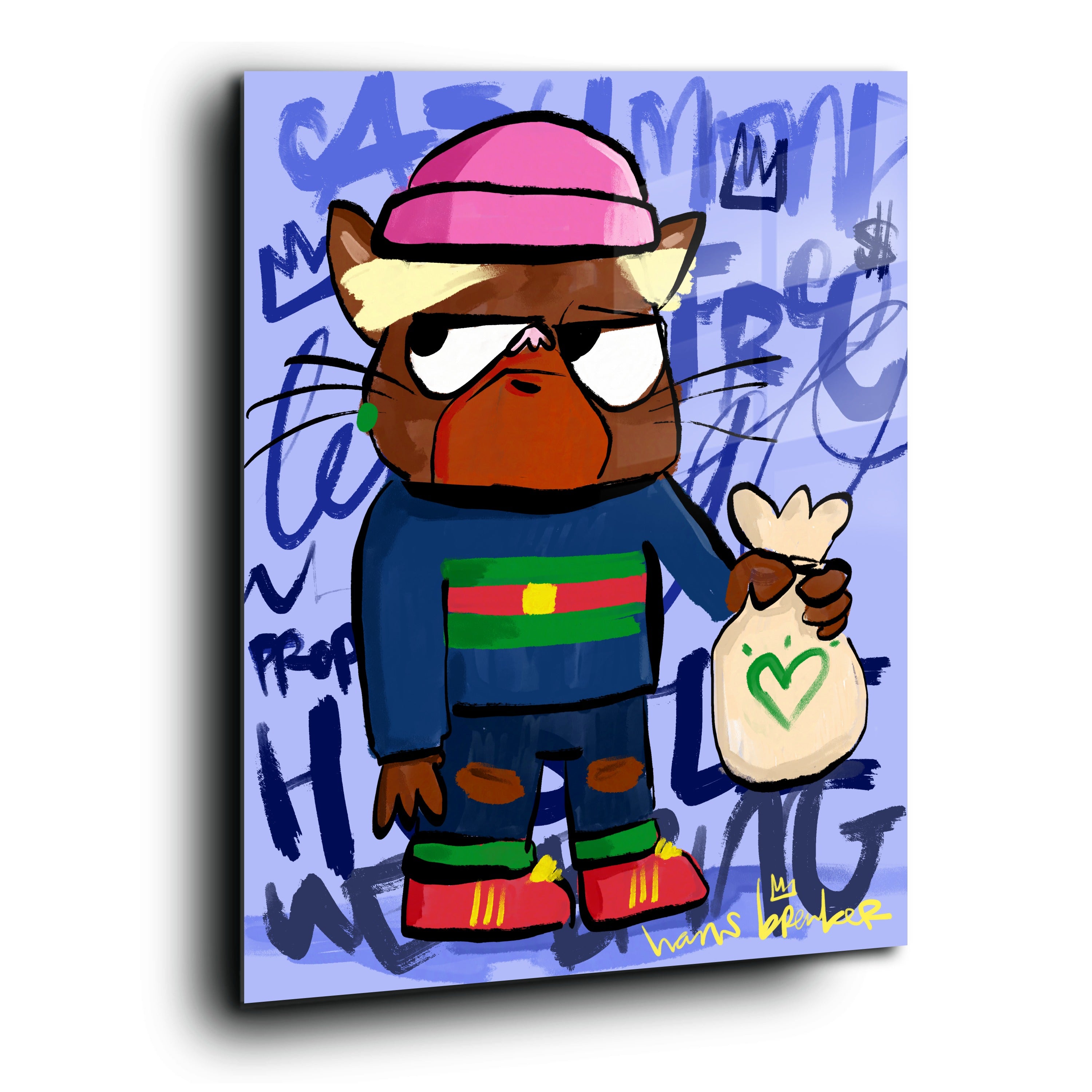 Straßenkatze Grippy-Liebesbeutel