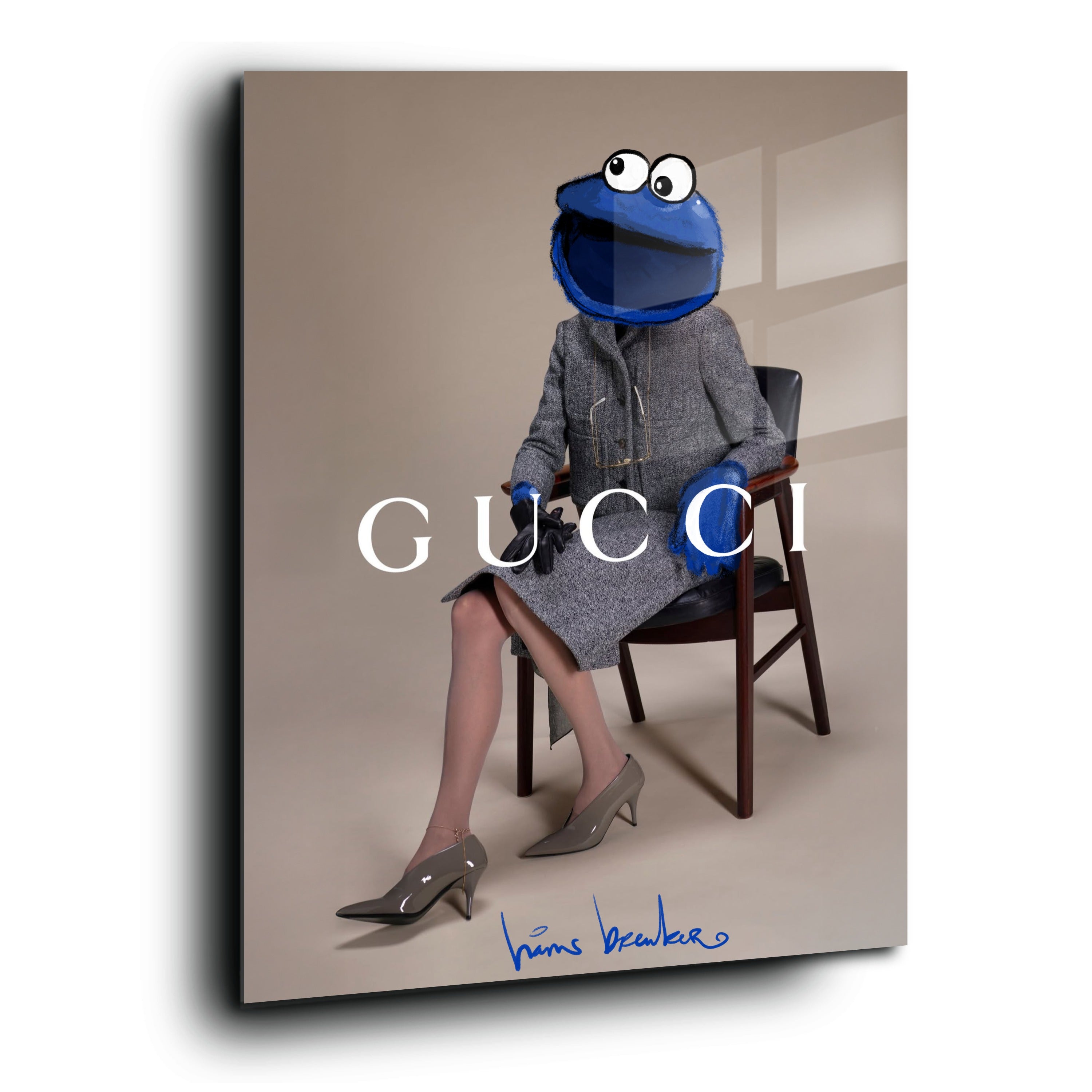 Fashion monster gucci pop art. plexiglas 60 x 80 (20 x 30 in)