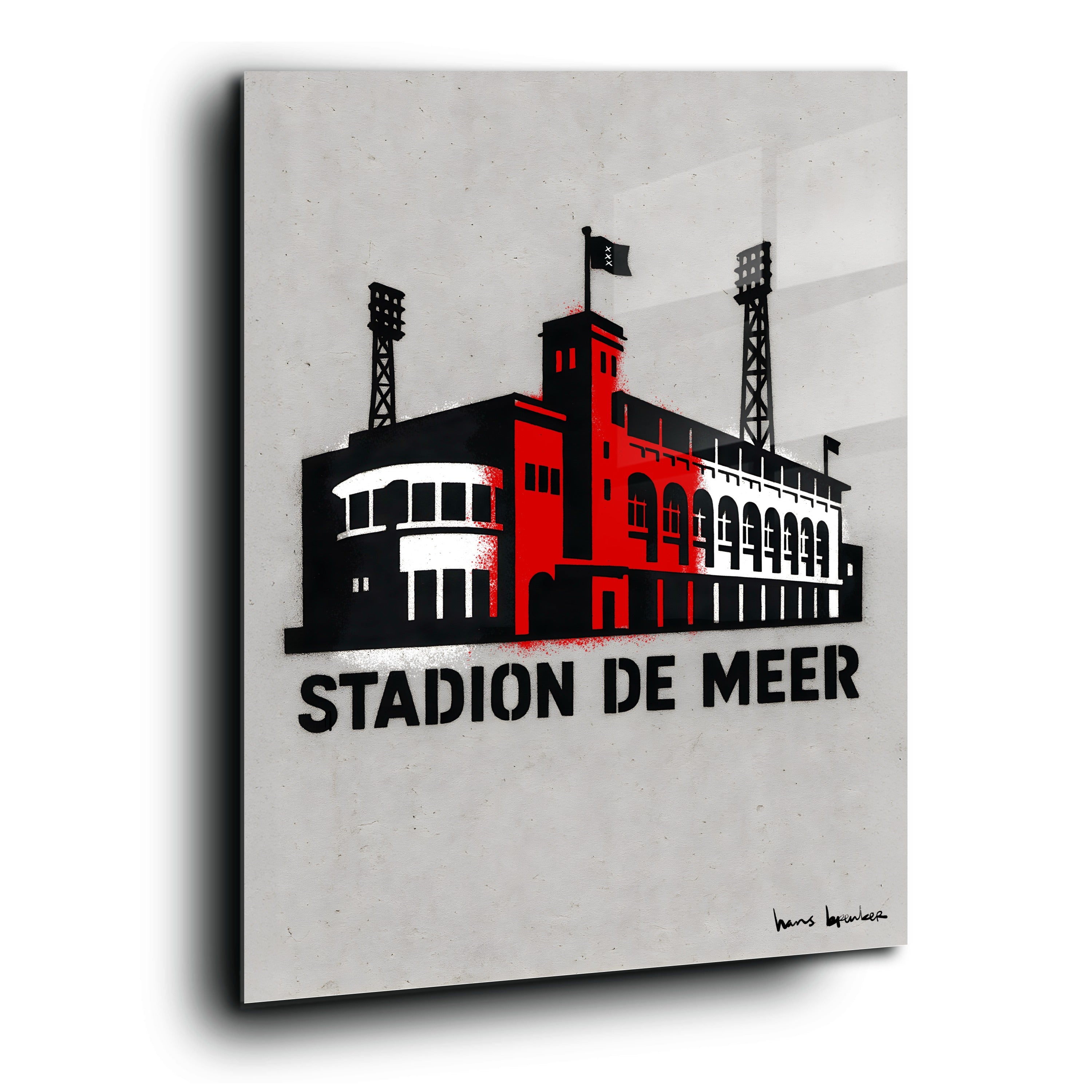 De meer rood wit