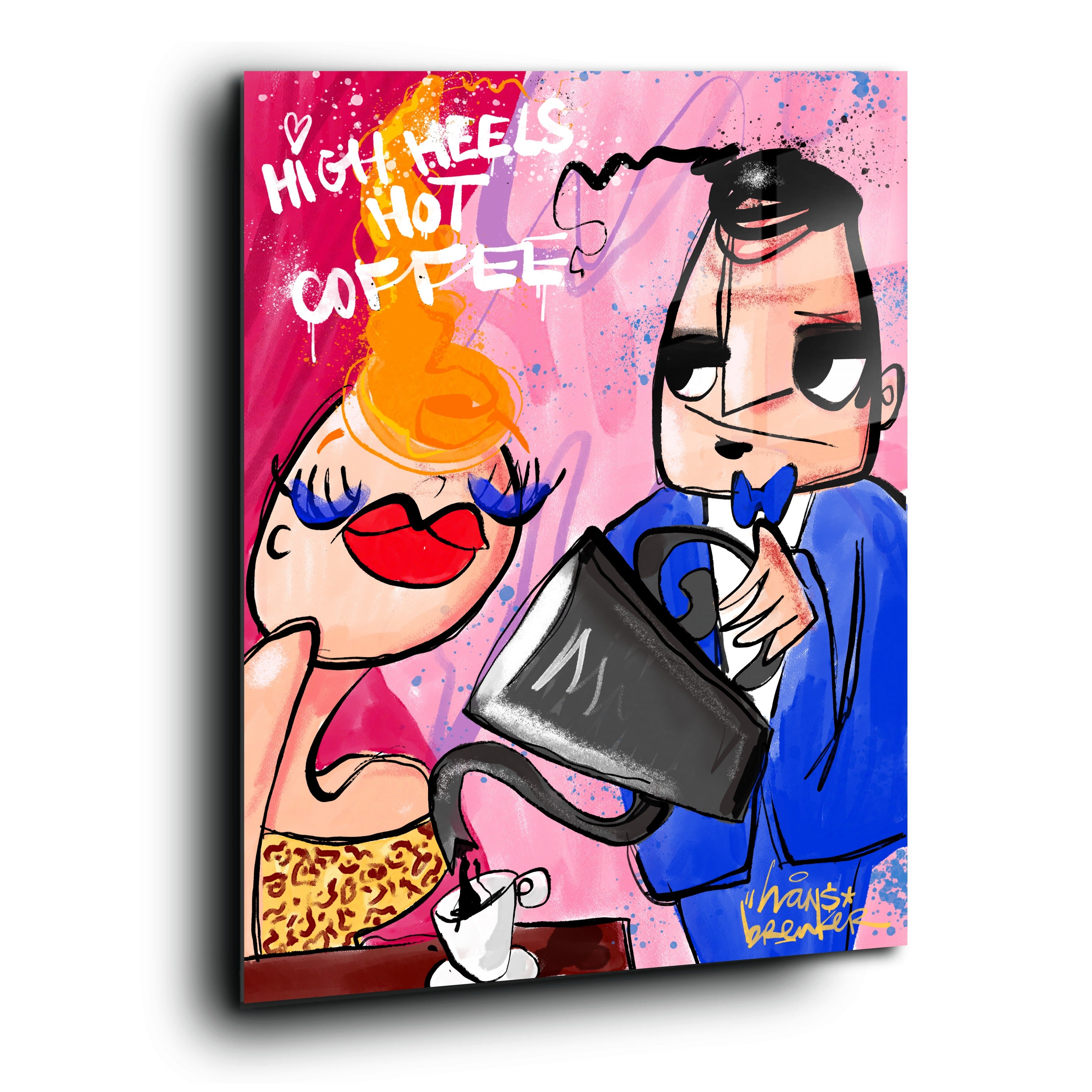High heels hot coffee