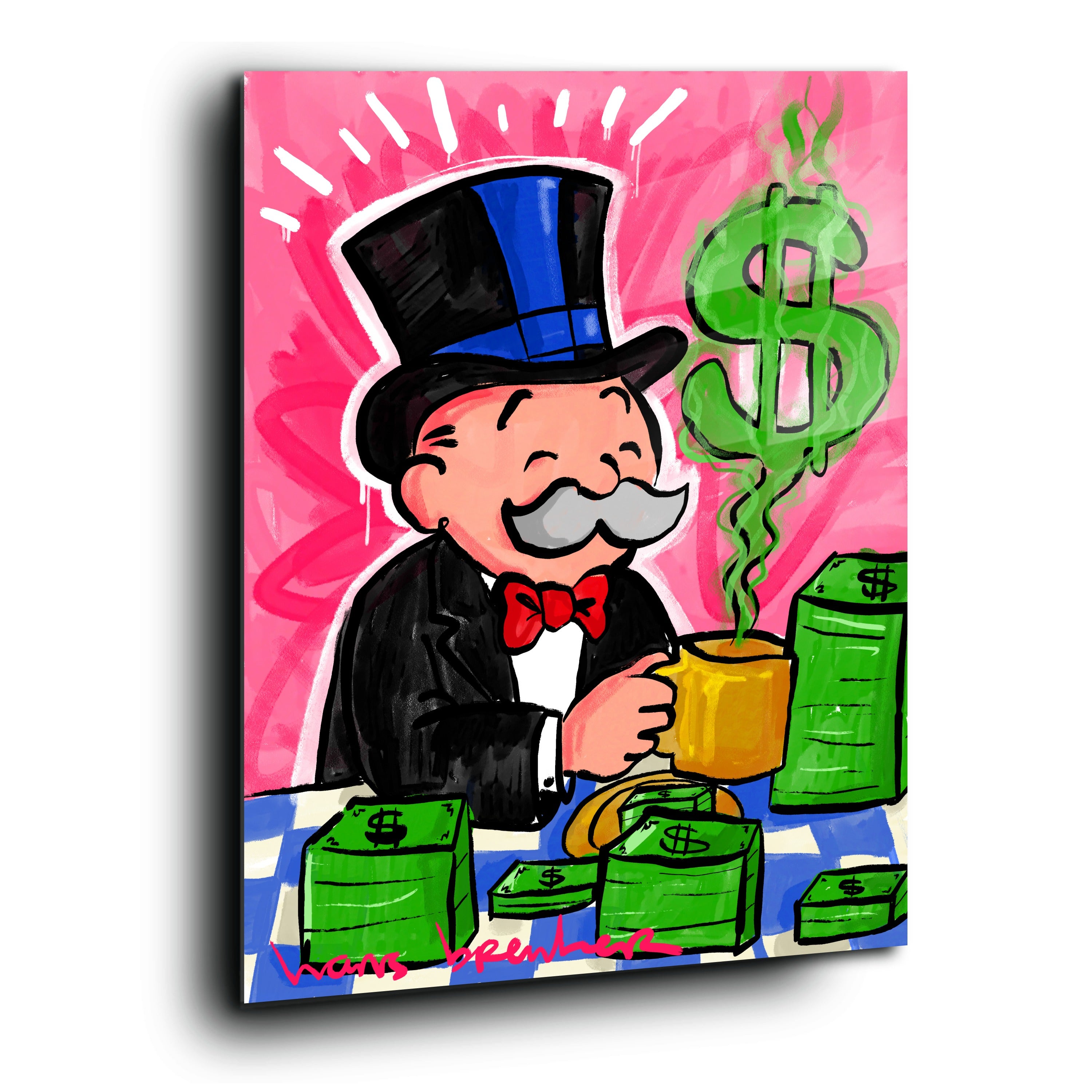 Cash coffee in the morning