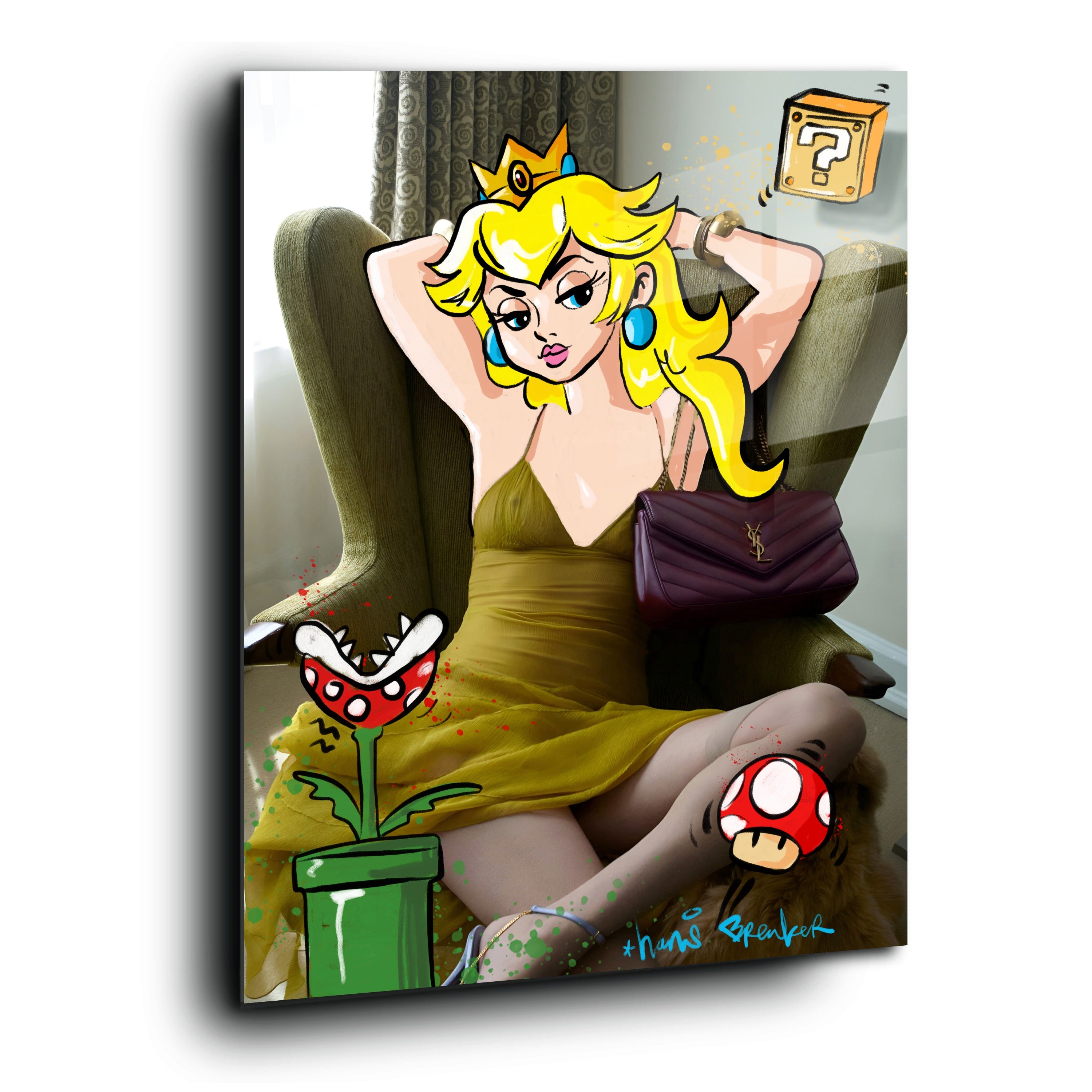 Princess Pop Art Prima Donna – Yves Saint Laurent (60 x 80 cm Plexiglas)