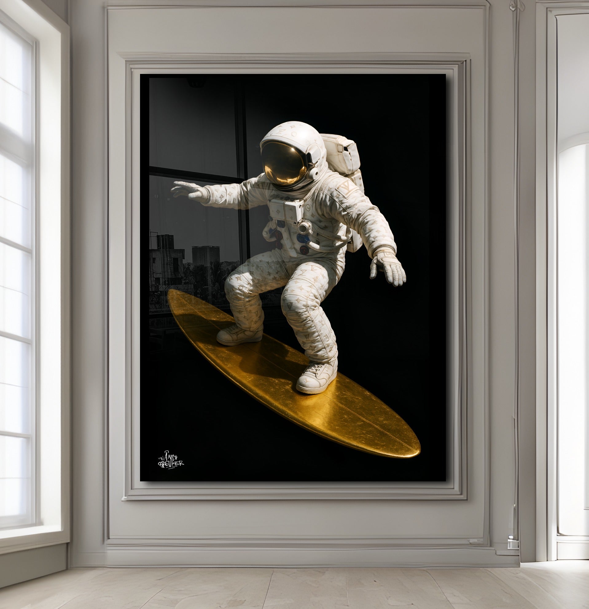 Golden surfer