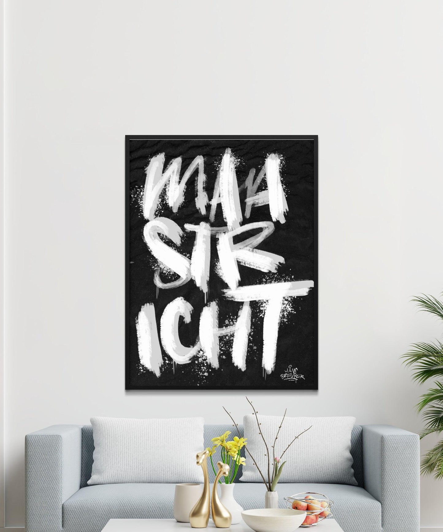 Kalligrafie Poster Maastricht - Hans Breuker