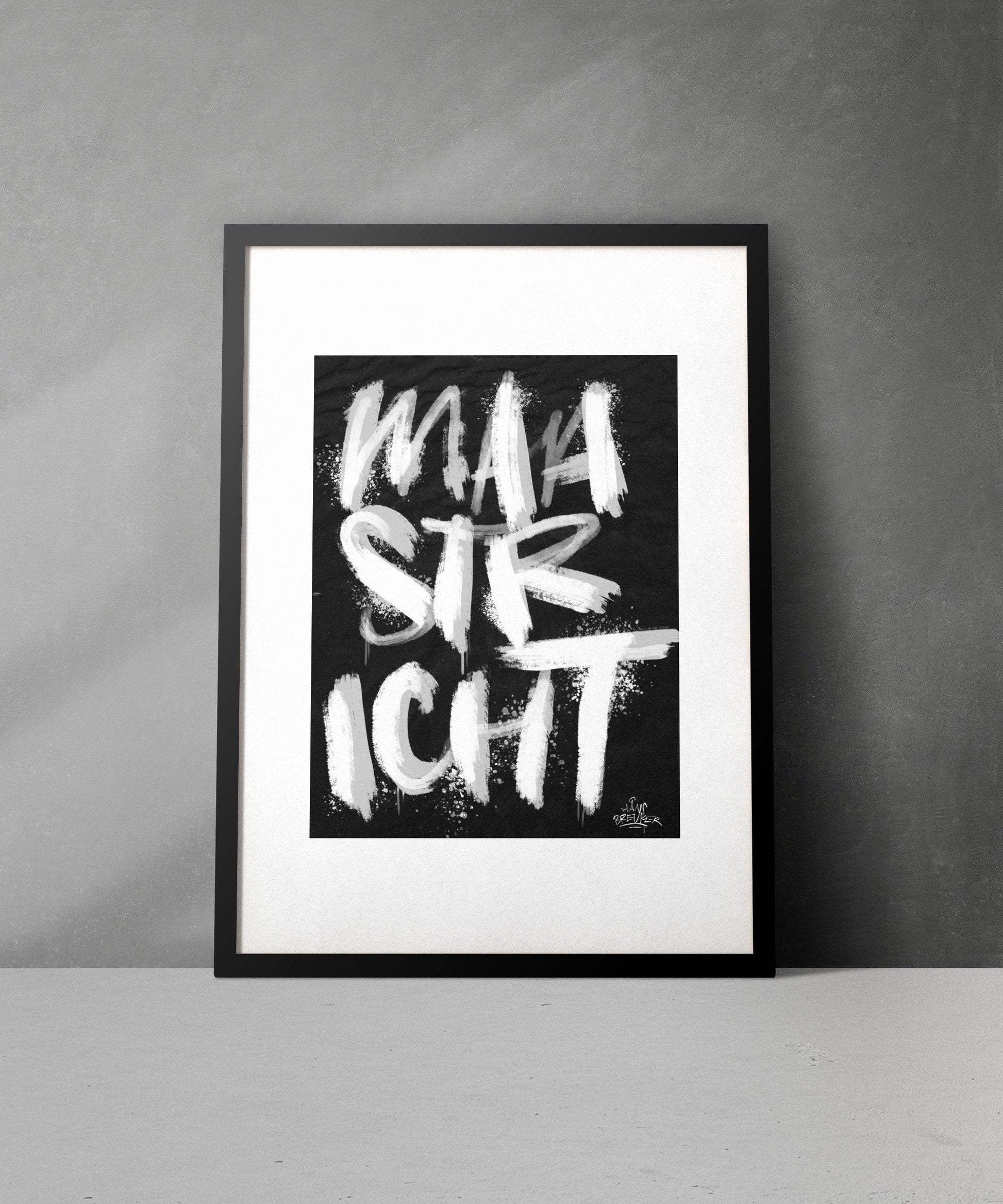 Kalligrafie Poster Maastricht - Hans Breuker