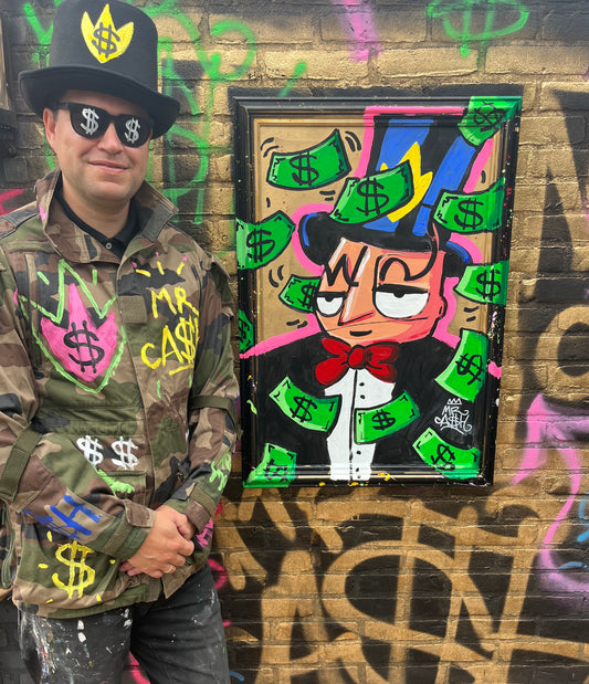 Mr Cash cashrain 65 x 80 cm.