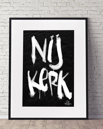 Kalligrafie Poster Nijkerk - Hans Breuker