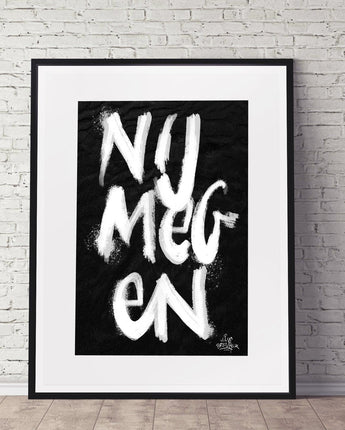 Kalligrafie Poster Nijmegen - Hans Breuker