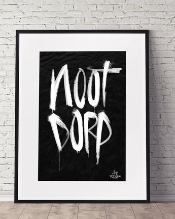 Kalligrafie Poster Nootdorp - Hans Breuker