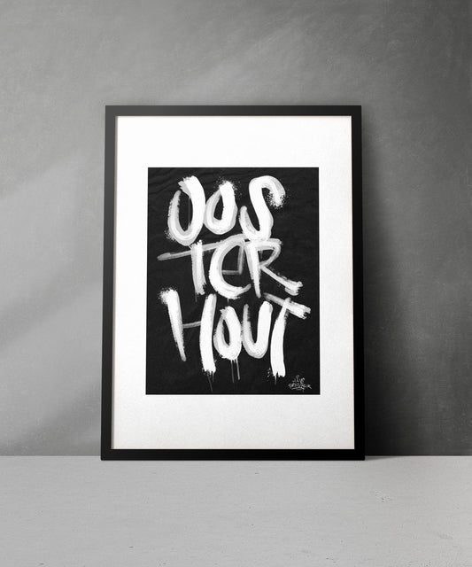 Kalligrafie Poster Oosterhout - Hans Breuker