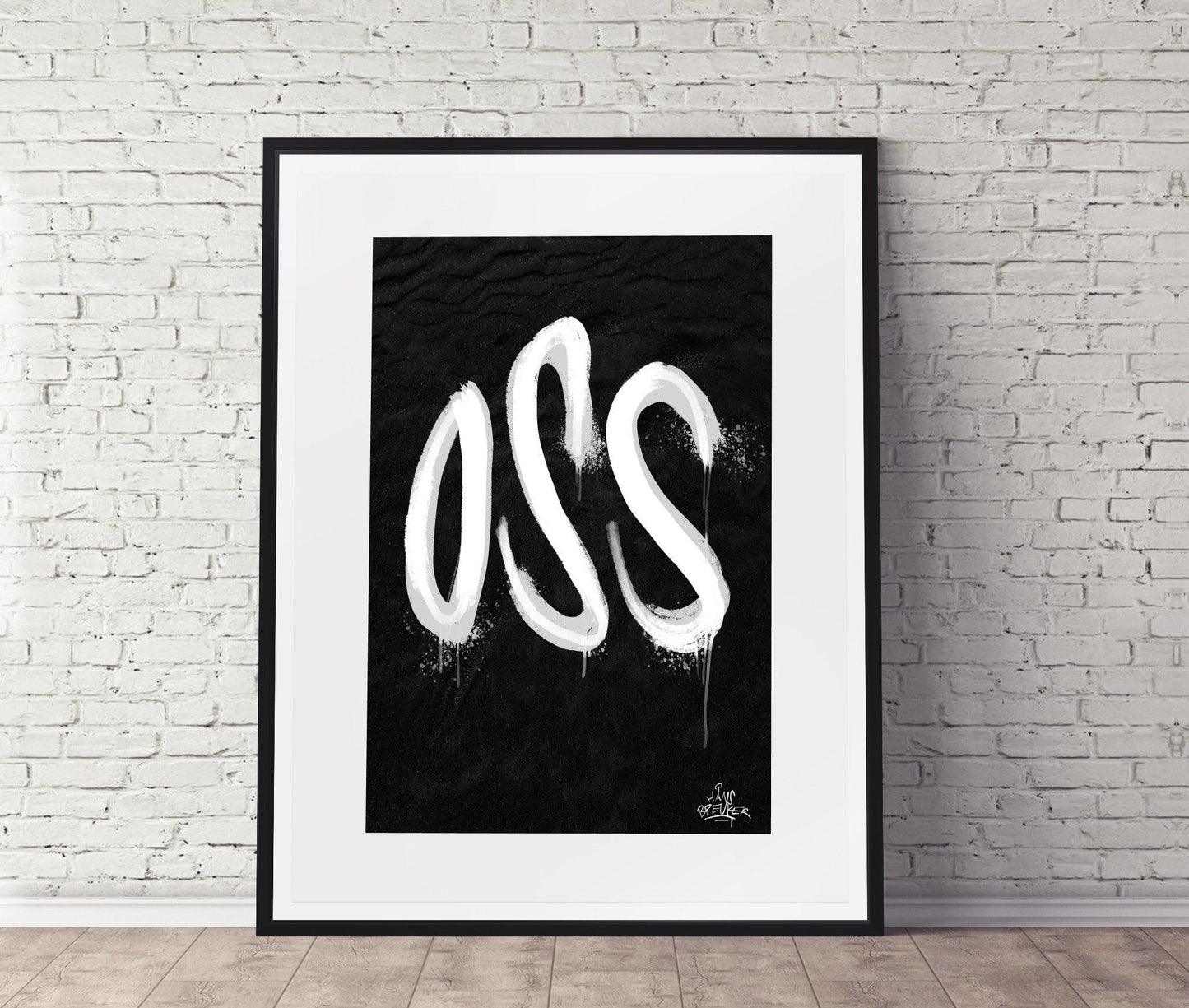 Kalligrafie Poster Oss - Hans Breuker