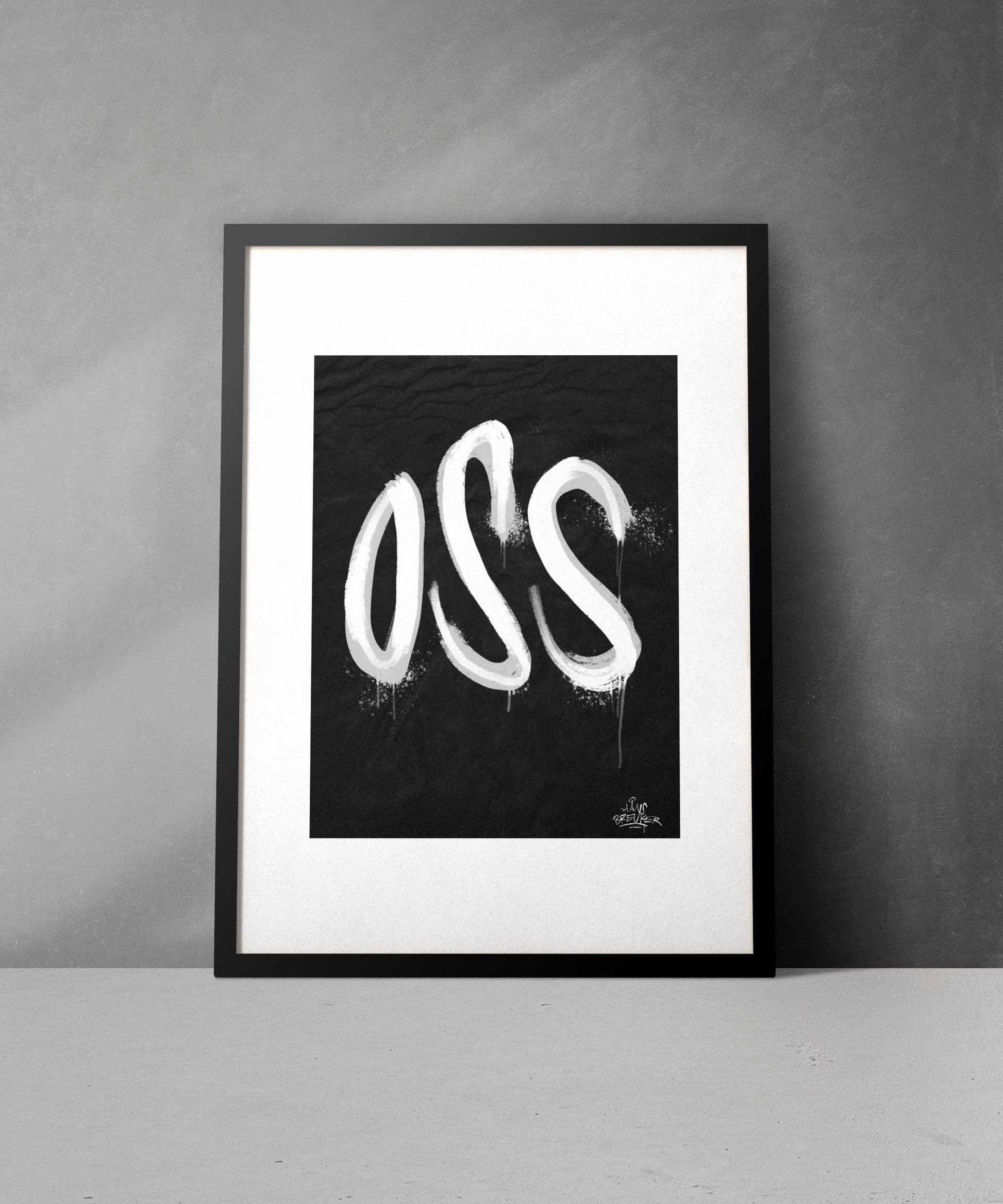 Kalligrafie Poster Oss - Hans Breuker
