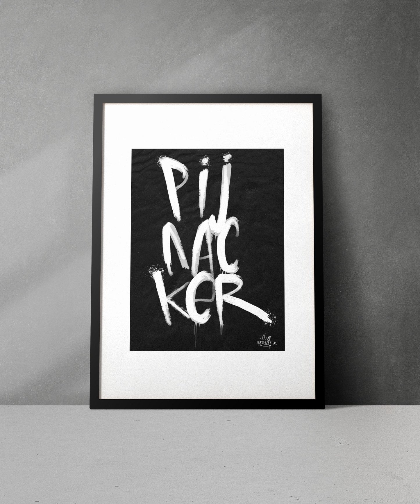Kalligrafie Poster Pijnacker - Hans Breuker