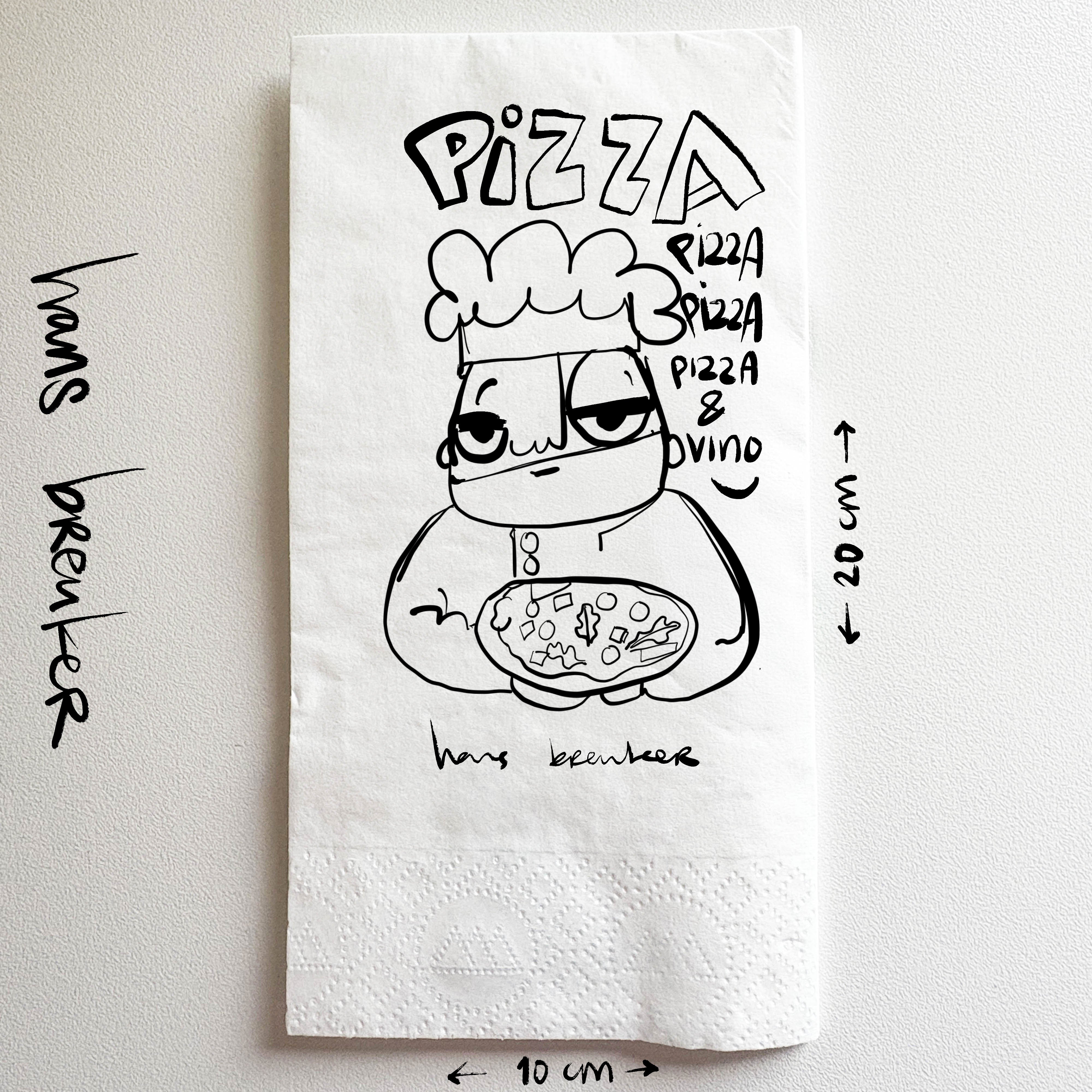 Pizza, pizza, pizza and vino. Servet