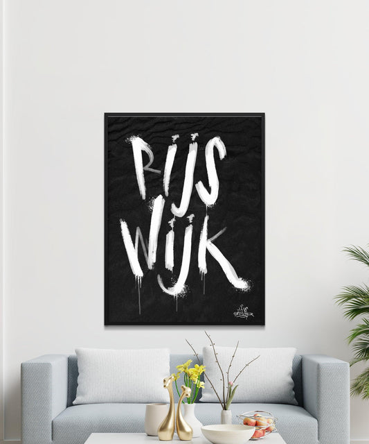 Kalligrafie Poster Rijswijk - Hans Breuker