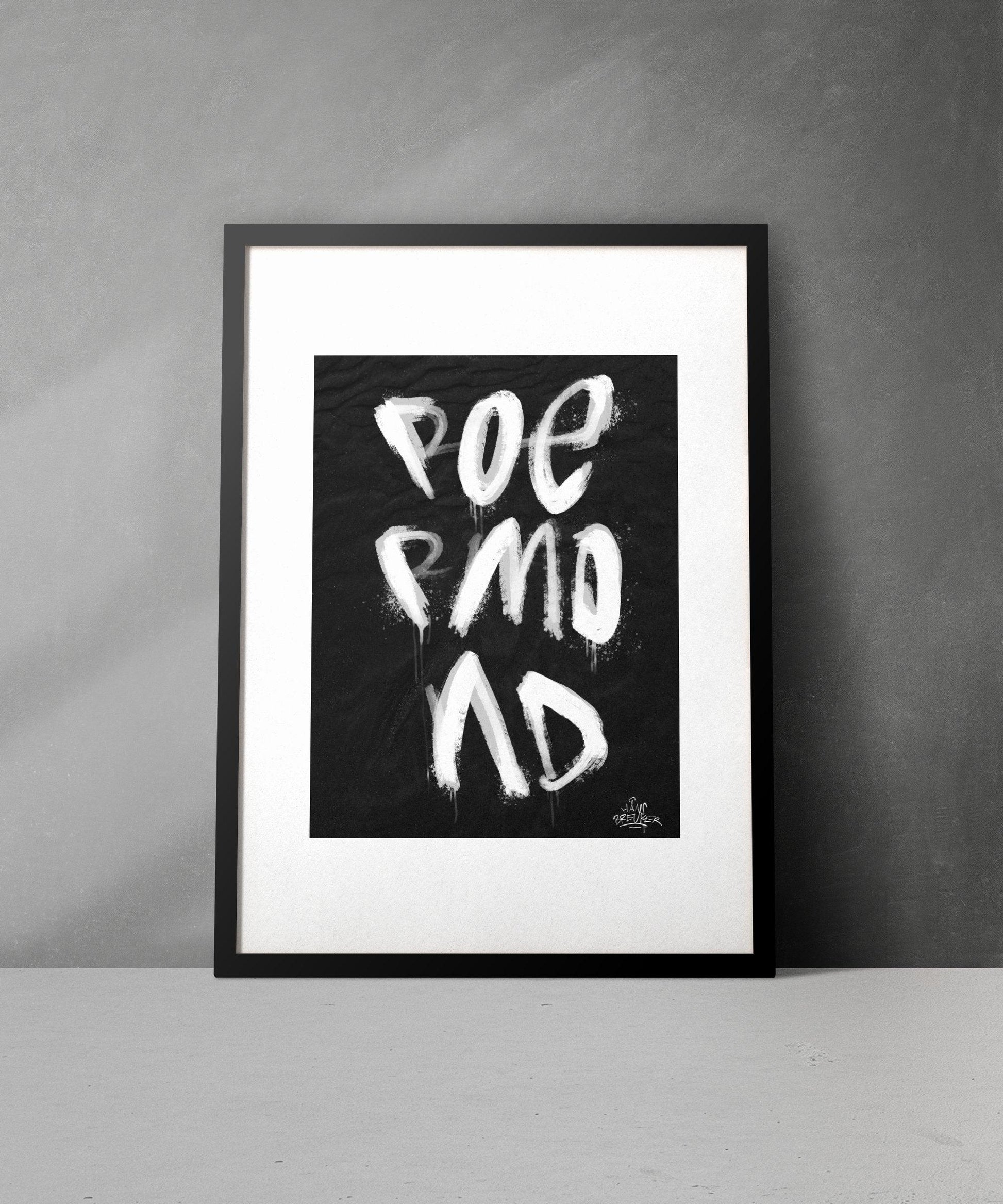 Kalligrafie Poster Roermond - Hans Breuker