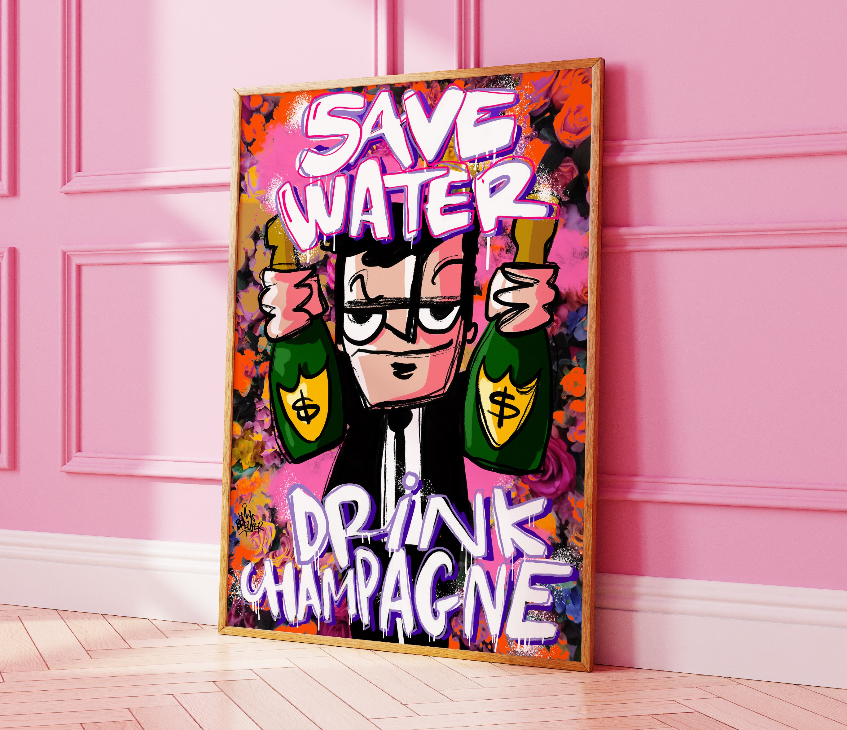 save water drink champagne dress Strolling Champagne Dress