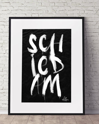 Kalligrafie Poster Schiedam - Hans Breuker