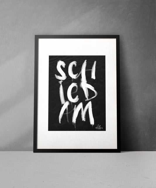Kalligrafie Poster Schiedam - Hans Breuker