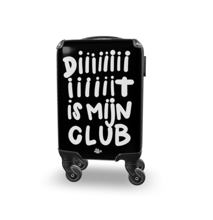 Diiiiiiiiit is mijn club witte letters kunstkoffer