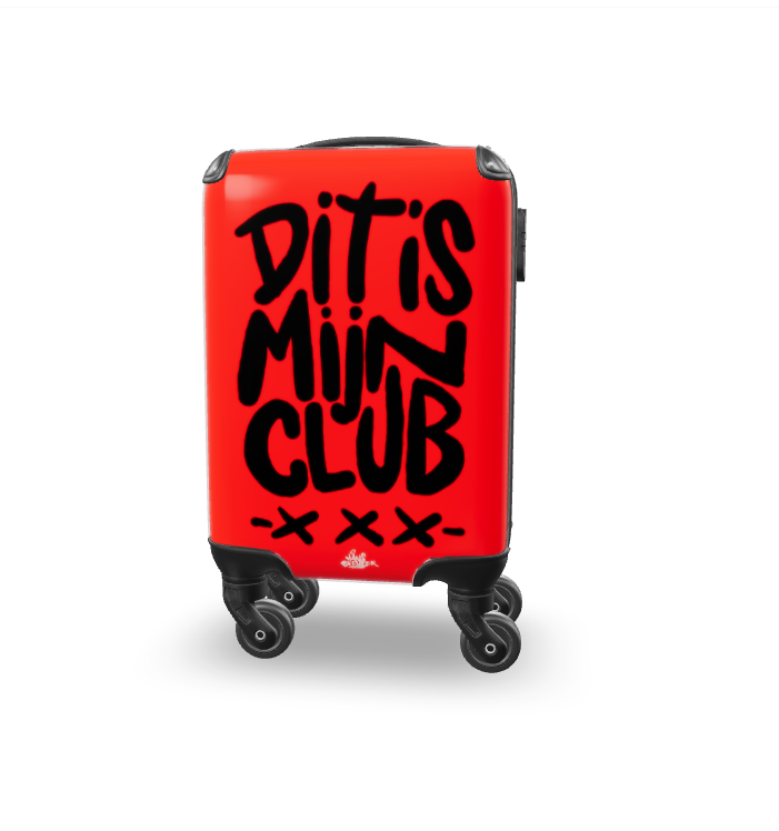 Dit is mijn club rode kunstkoffer