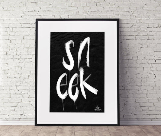 Kalligrafie Poster Sneek - Hans Breuker