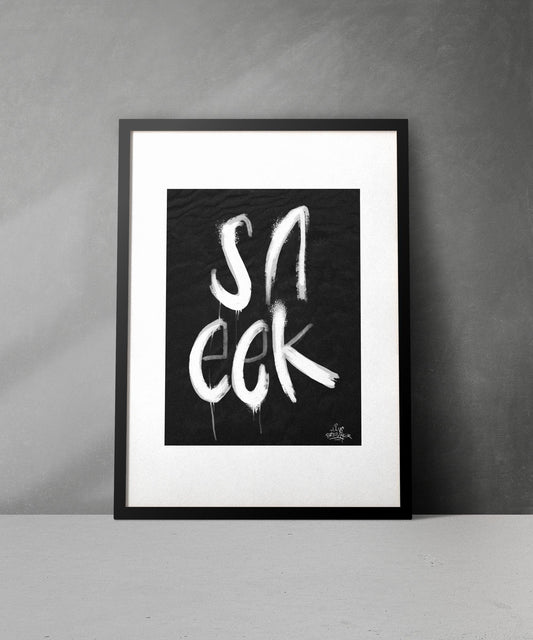 Kalligrafie Poster Sneek - Hans Breuker