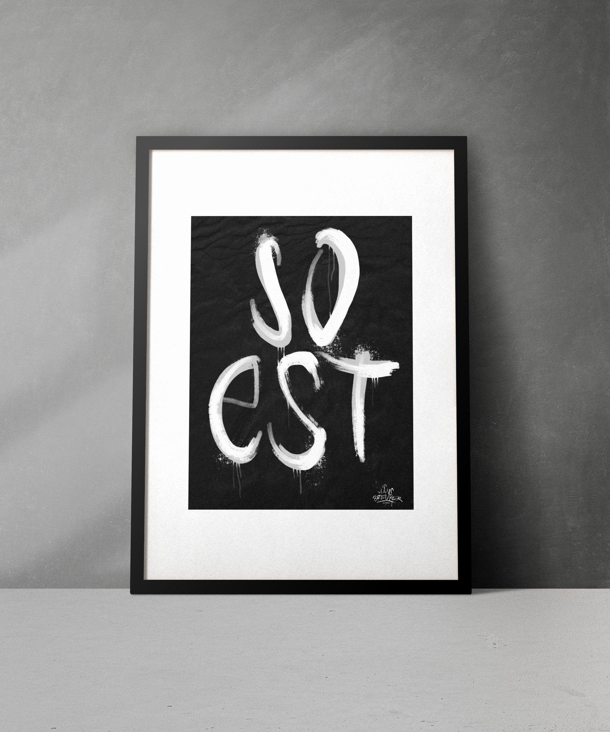 Kalligrafie Poster Soest - Hans Breuker