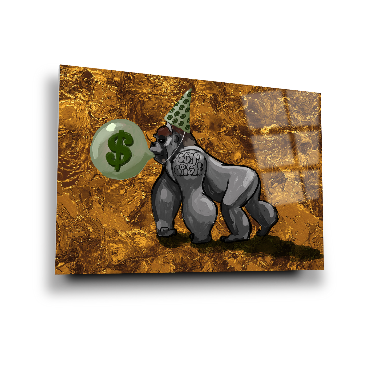 Gouden gorilla, het leven is 1 groot feest
